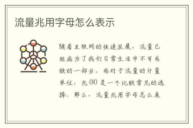 流量兆用字母怎么表示(流量兆用字母怎么表示?)